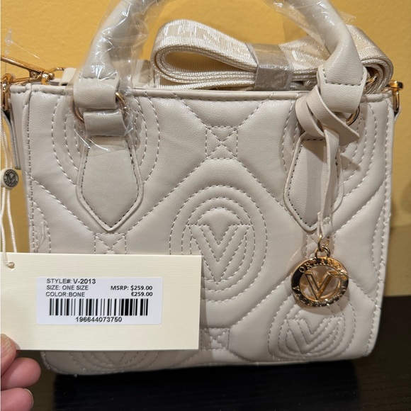 Valentino Orlandi Quilted Cream Mini Bag - Picture 3 of 3